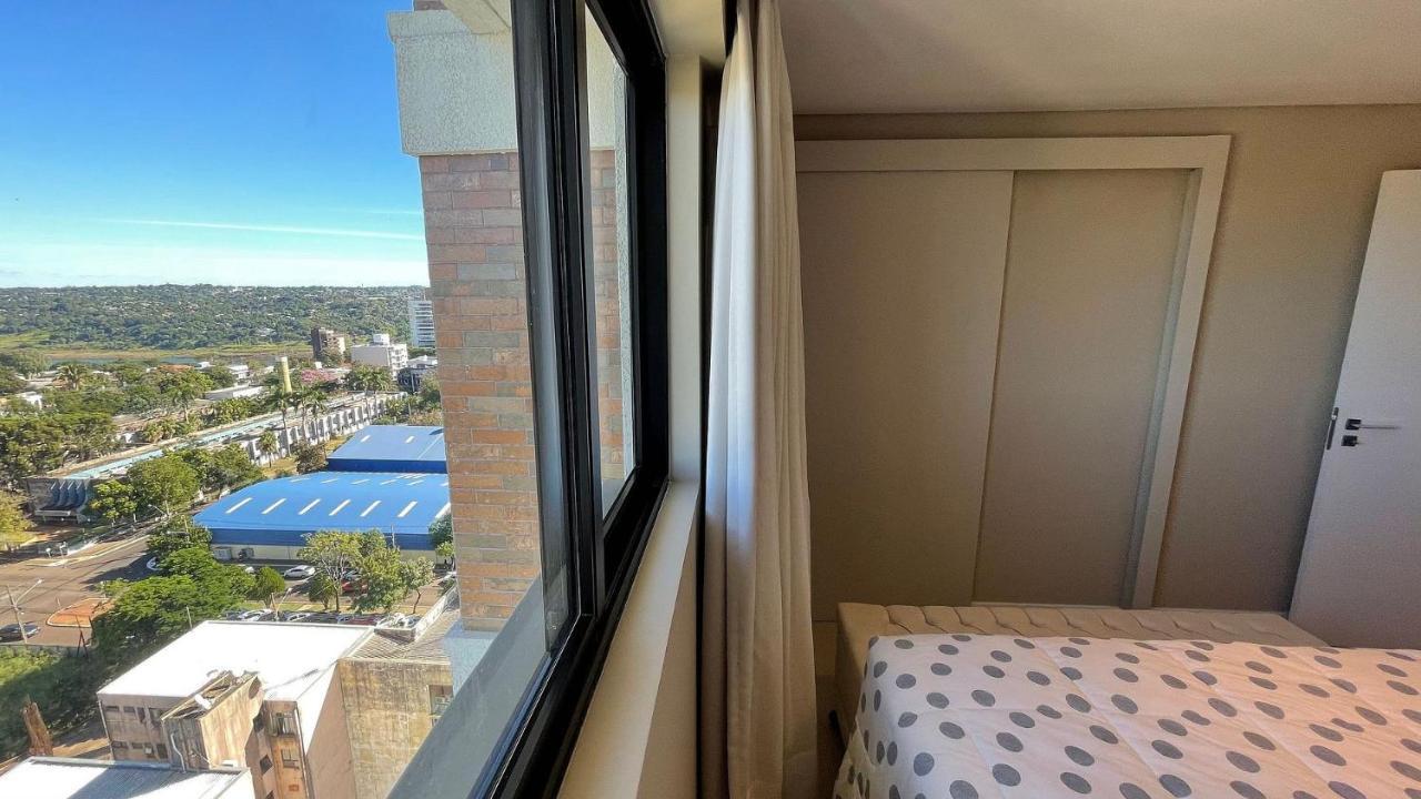 Ferienwohnung Studio No Ultimo Andar No Centro De Foz Com Vista Para O Rio Parana Foz do Iguaçu Exterior foto